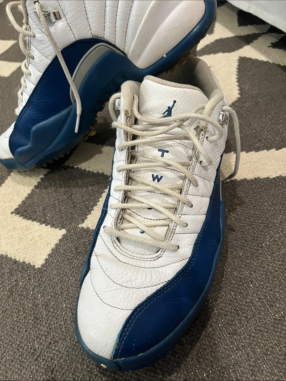 Jordan Golf Shoes - White & Navy